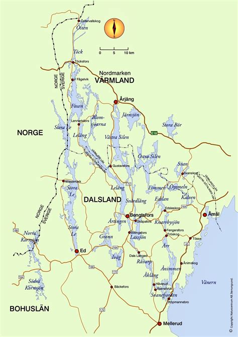 dalslands kanal karta